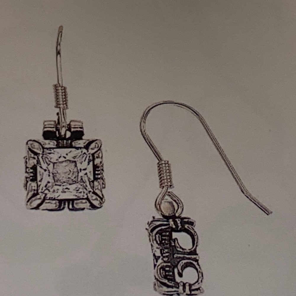 Uptown Earrings CZ & sterling